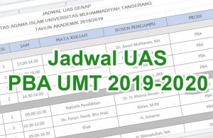 Jadwal Ujian Akhir Semester (UAS) PBA UMT 2019-2020